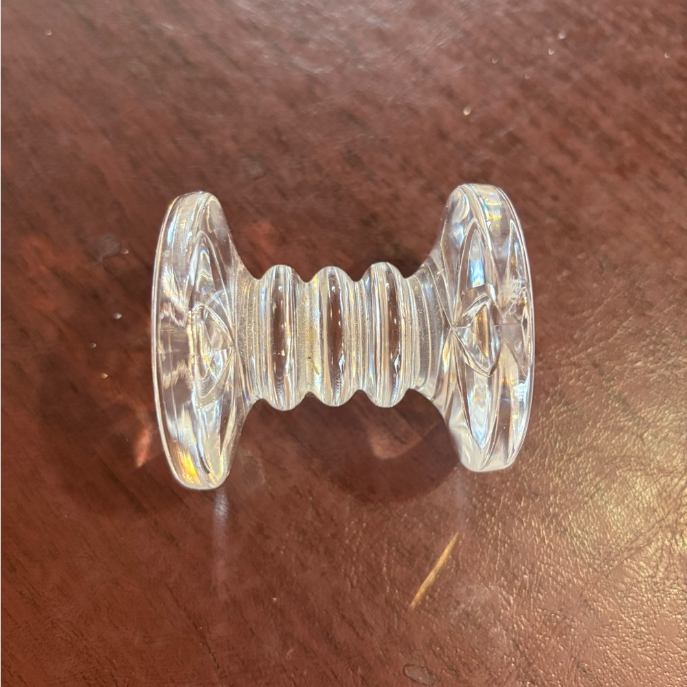 Waterford Crystal vintage collectible signed 3 ring knife rest
